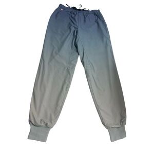 Figs Men’s Tansen Jogger Scrub Pants Size S Ombré Blue Fade Limited Edition Poly
